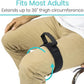 Vive Thigh Lifter Strap (2 Pack) - Pull Up Assistance Band - Medical Equipment Padded Wrist Tool For Leg Movement - Transfer Device For Limited Mobility, Knee Recovery - For Elderly, Senior & Disabled