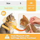 ComSaf Cat Cone Collar Soft - Cat E Collar Cones to Stop Licking, Recovery Elizabethan Collar for Cats After Surgery, Soft Cone for Medium Cats, Waterproof & Lightweight, Yellow Flower, M