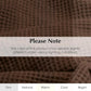 Salt Earth GOTS Certified 100% Organic Cotton Throw Blanket, 90" X 90" Blankets & Throws for Bed, Throw Blanket for Couch,Modern & Cozy Blanket, All Season Waffle Blanket, Soft Blanket (Potting Soil)