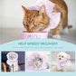 Cat Recovery Collar, Soft Adjustable Cat Cone Alternative, Lightweight Waterproof Fasteners Collars for Cats Kittens Puppies, After Surgery Stop Licking and Daily Use (Sakura Pink, (Neck5.5-9.8"))