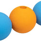 Amazon Basics Dog Toys, Interactive Supreme Rubber Balls, (Pack of 3), 2.5 inch, Blue, Orange