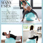 Yoga Ball for Exercise, Pilates Set, 4 Sizes Fitness Ball for Workout, Birthing, Pregnancy, Physical Therapy- Pump Included