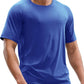 MIER Men's Dry Fit Workout T-Shirts Athletic Running Tee Short Sleeve Crew Neck Gym Tops, Polyester, Moisture Wicking