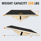 Balance Board Professional Wobble Board for Adults Anti-Slip for Physical Therapy Standing Desk Core Strength Wooden Rocker Board(350LBS)