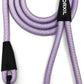 Rope Dog Leash, 6 Foot Heavy Duty Dog Leash with Aviation Aluminum Auto Locking Carabiner, Strong Nylon Pet Lead for Small, Medium, Large Dogs (Purple, 6FT)