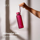 KIVY Slim Water Bottle 22oz [Lightweight & Shatterproof] - Small Drinking Waterbottle - Red Bottle Without Straw for School, Sport & Travel - Drinking Bottle Dishwasher Safe, BPA Free