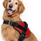 rabbitgoo Dog Harness for Large, Easy On Pet Vest with One Buckle, No Pull Adjustable Service Harness with D-Ring & Handle, Reflective for Safety Walking, Training, Red, XL