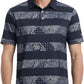 Men's Golf Polo Shirts Short Sleeve Striped Performance Moisture Wicking Dry Fit Golf Shirts for Men