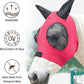 Horse Fly Mask, Fly Masks for Horses with Ears, Super Comfort & Stretchy Fitting Equine Fly Mask Red Cob