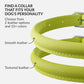 CollarDirect Rolled Leather Dog Collar, Soft Padded Round Puppy Collar, Handmade Genuine Leather Collar Dog Small Large Cat Collars 13 Colors (18-22 Inch, Lime Green Smooth)