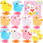 SevenQ Wind Up Toys for Kids Easter Basket Stuffers, 9Pcs Hopping Bunny Toys and Plush Chicks Jumping Small Fidget Toys for Easter Egg Fillers Goodie Bags Treasure Chest Party Favors Gifts