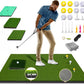 Upgrade Multi-Function Golf Hitting Mat – MyVoice 5x4ft Thickened Mat with Interchangeable Turf, Durable Non-Slip Base for Indoor & Outdoor Practice, Ideal for Golfers of All Levels