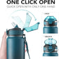 Enerbone 32 oz Insulated Water Bottle, Stainless Steel Bottle with Carrying Strap, Double-Wall Vacuum Insulation Design, Leakproof Sports Bottle with Straw, Keep Drinks Cold or Hot for Hours