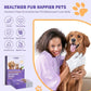 HICC PET Cleaning Deodorizing Glove Wipes for Dogs & Cats, Vet Recommended Hypoallergenic Pet Cleaning and Hydrating Glove Wipes, Nourish Fur Coconut Oil Pet Bathing Wipes for Horse Coat Care