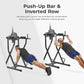 Sunny Health & Fitness Power Tower, Dip Bar, Push-Up & Pull Up Assisting Parallette Station w Optional Rock Climbing Grip Trainer