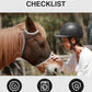 Hilltown Adjustable Fly Mask for Horse with Ears - UV-Block, Large Eye Space, Breathable, Built to Last, Comfort Fit - Horse Fly Mask for Daily Stable, Hot Weather Riding & Competition - Full, Grey