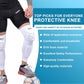 TUOY Knee Pad with Shin Guard Pads, Protective Shin/Knee Sleeve Support for Soccer, Football, Basketball, Wrestling, Volleyball (A Pair)