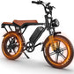 V8 Electric Bike for Adults, 20'' Fat Tire E Bike with Powerful Motor 48V 15Ah Removable Battery, 7-Speed Gears, 2 Seater E-Bike, Ebike Moped Style for Mountains, Snow, Sand, Road