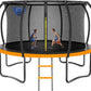 Trampoline 8FT 10FT 12FT 14FT 16FT, Outdoor Trampolines for Kids and Adults, Recreational Trampoline with Enclosure Net & Ladder, Round Trampoline ASTM Approved, 400/450LBS Weight Capacity