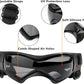 QUMY Dog Goggles UV Protection for Small to Medium Breed, Dog Sunglasses Windproof Anti-Fog Dustproof Snowproof, Puppy Glasses for Outdoor Riding Driving with Comfortable Frame Adjustable Straps
