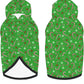 Green Candy Cane Hoodie,Christmas Cosplay Dog Clothes with Pocket and Hat Winter Clothes Sweaters X-Small