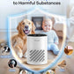 Air Purifiers for Bedroom Home, MOOKA HEPA Air Purifier for Home Pets with Fragrance Sponge for Smoke Dust Pollen Dander Odor, Small Air Cleaner with Sleep Mode Night Light Timer, KJ067L, White