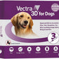 Vectra 3D for Dogs Flea, Tick & Mosquito Treatment & Prevention for Large Dogs (56 to 95 lbs) , 3 month supply
