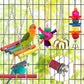 Bird Toys for Conures with Colorful Ladder Hammock Bird Cage Accerious Bird Perch Stand Chewing Toys Hanging Bell for Parrot Parakeet Cockatiel Lovebirds