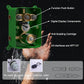 Digital Display Chrome Shower System with 12 inch Ceiling Mounted Shower Head and 8 inch Wall Mounted Shower Head, with Handheld Shower