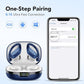 Ear buds Wireless Earbuds Bluetooth 5.3 Headphones 60hrs Playtime with Digital Display Sports Wireless Headphones with Earhook Deep Bass IPX7 Waterproof Over-Ear Earbuds for Android iOS Workout Blue