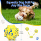 VINGVO Large Dog Balls Tennis Ball Toys 4 PCS Dogs Toys for Aggressive Chewers, 3" Teething Chew Toys Water Floating Ball Toy Bouncy Fetch Balls for Large Medium Small Dog and Puppies (4 Spiked)