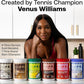 Happy Viking Triple Chocolate Plant Protein Powder, Created by Venus Williams, 20G Protein, Low Carb, Keto, Vegan, Gluten-Free, Non-GMO, Superfoods, Complete Meal Replacement, 8 Single Serve Packs