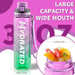 Water Bottle, 32 oz Motivational Water Bottles with Time Marker-Tritan & BPA Free, Sports Water Bottle with Time to Drink & Strap, Wide Mouth, Leakproof -Gift for Christmas Gym Fitness & Outdoor