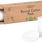 Cotton Round Pads for Face 100 Pack - 3 Layer Eye Makeup and Nail Polish Remover - Lint Free Cleansing Circle Pad for Facial Exfoliating, Toner - Travel Size Skin Care Rounds