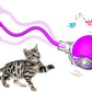 Interactive Cat Toys, Automatic Moving Cat Toys for Bored Indoor Adult Cats, Fast Rolling, Chirping & Motion-Activated Kitty Toys, Fun Gift for Cats with Speedy Tail 2.0, USB Rechargeable, Purple