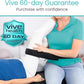 Vive Mobilization Belt for Physical Therapy with Buckle - Manual Traction Stretching Band - PT Traction Strap Belt for Stretching, Mobility, Massages & Exercise (Black)