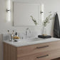 24x36 Inch Nickel Bathroom Mirror for Wall, Aluminum Frame Rectangle Rectangular Vanity Mirror, Modern Large for Bedroom, Living Room, Horizontal or Vertical