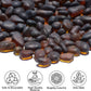 Sea Glass Stones - 0.9LB Brown Frosted Glass Pebbles Gemstones - Perfect for Aquarium Rocks, Fish Tank Gravel, Vase Fillers, DIY Crafts, and Home Decor