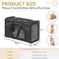‌Petsfit Airline Approved Pet Carrier for Small Cats, 16.5x8.6x11 TSA Approved Carrier, with Removable Dual-Sided Padding (2-Way Placement) - Fits Under Most Airplane Seats, Escape Proof (Black)