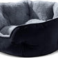 Asvin Small Dog Bed for Small Dogs, Cat Beds for Indoor Cats, Pet Bed for Puppy and Kitty, Extra Soft & Machine Washable with Anti-Slip & Water-Resistant Oxford Bottom, Black, 20 inches