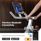 HARISON Semi-Commercial Exercise Bike 400 lbs Capacity, Magnetic Stationary Bikes for Home Gym with Bluetooth & Tablet Holder & Comfortable Seat Cushion