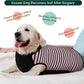 Kuoser Dog Recovery Suit, Anti Licking Dogs Rear Leg Sleeve, Abdominal Dog Surgical Suit with Pants Cover Protect Wounds, Dogs Elbow Protector Soft Pet Surgery Onesie Cone Alternative, Pink L