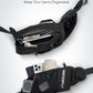 WATERFLY Fanny Pack Waist Bag: Hiking Water Bottle Holder with Strap Waist Pack for Women Men Hydration Hip Packs for Running Walking Traveling-Black