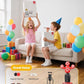 QPAU 360° Rotatable Kids Punching Bag - 64" Boxing Bag with 4 Targets & Kids Boxing Gloves, Inflatable Punching Bags with Hand Pump, Karate Taekwondo Training Gift Boys Girls