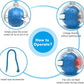 Cat Toys Ball for Indoor Cats - Interactive Automatic Cat Ball Toy | Fast Rolling & Motion Activated Chirping | Hide and Seek Mouse Catching Game | Stimulates Hunting Instinct (Blue)