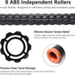 Muscle Roller Stick for Athletes -Roller Massager for Myofascial Pain Relief - Handheld Physical Therapy & Recovery Tool(Orange black-18 inch)