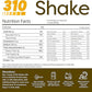 310 Nutrition Organic All-In-One Meal Replacement Shake Powder - Plant-Based Protein Smoothie Blend w/Fiber, Probiotics & Adaptogens - Low Carb, Vegan, Keto & Paleo - Caramel - 14 Servings