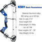 Youth Compound Bow Set 15-45 Lbs for Teens and Beginner, Package with Archery Hunting Equipment, Max Speed 260fps, Adjustable, Right Hand