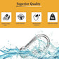 100Pcs 2.4" Carabiner Clip Spring Snap Hook, M6 2-3/8 Inch Heavy Duty Galvanized Steel Spring Snap Hook, Quick Link Keychain Clip for Keys Swing Set Camping Fishing Hiking Traveling(260 lbs Capacity)