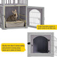 Aivituvin Dog House Feral Cat House Outdoor and Indoor,Pet Houses with Stairs,2 Storys